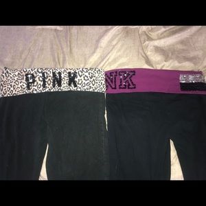 PINK yoga pants bundle